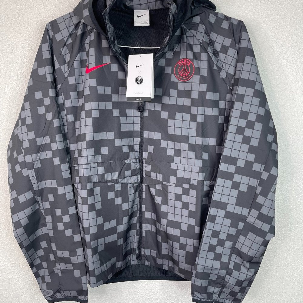 NEW Nike Paris Saint-Germain AWF Hooded Soccer Track Jacket Women's Size L